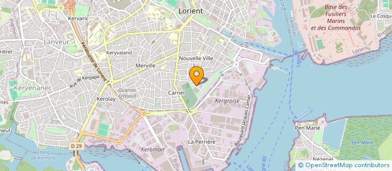 localisation de l'entreprise MONSIEUR ERIC COURTET à LORIENT