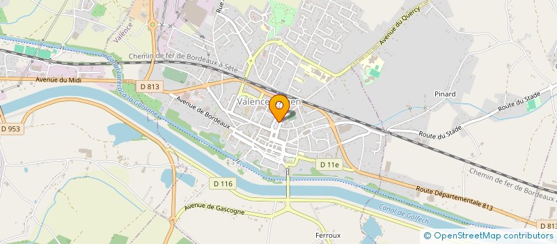 localisation de l'entreprise MONSIEUR ERIC COUSTEAUX  VALENCE