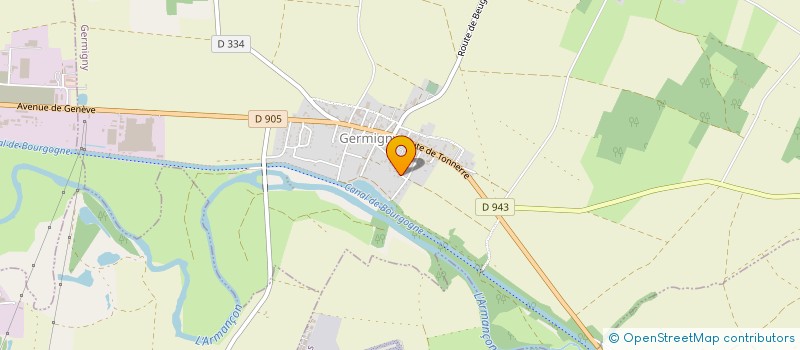 localisation de l'entreprise MONSIEUR ERIC COUTANT à GERMIGNY