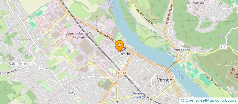 localisation de l'entreprise MONSIEUR ERIC COUTELLIER  VERNON