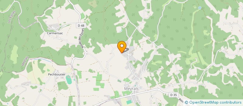 localisation de l'entreprise MONSIEUR ERIC COUTURAUD  VEZAC