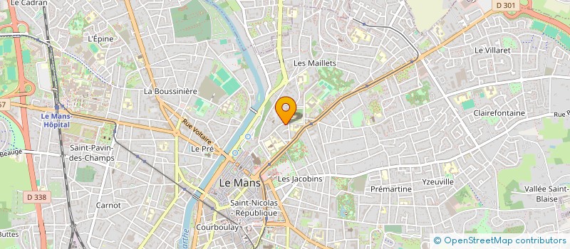 localisation de l'entreprise MONSIEUR ERIC COUTURIER à LE MANS