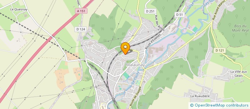 localisation de l'entreprise MONSIEUR ERIC CRIQUIOCHE  MALAUNAY