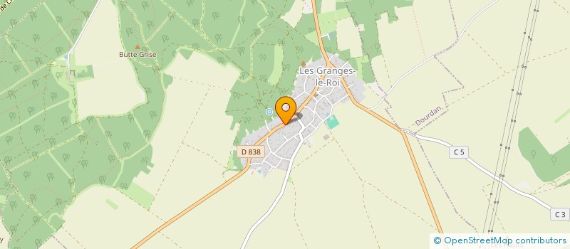 localisation de l'entreprise MONSIEUR ERIC CROGUENNEC à LES GRANGES-LE-ROI