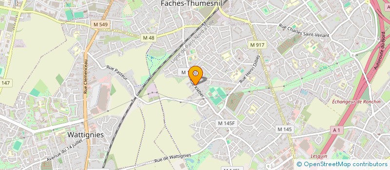 localisation de l'entreprise MONSIEUR ERIC CROQUETTE  FACHES-THUMESNIL