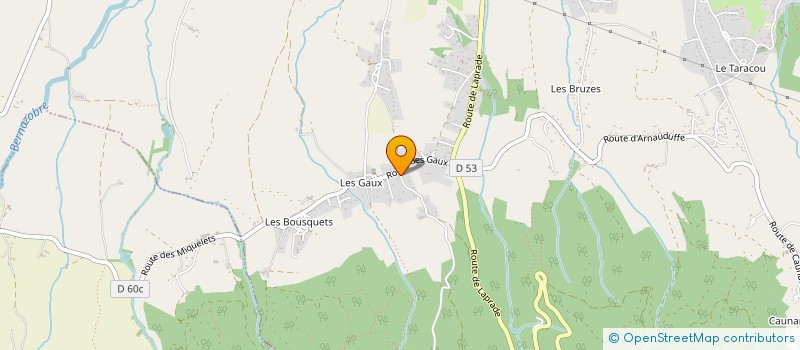 localisation de l'entreprise MONSIEUR ERIC CROS à LABRUGUIERE