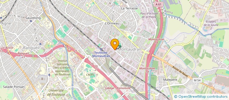 localisation de l'entreprise MONSIEUR ERIC CROUAIL à TOULOUSE