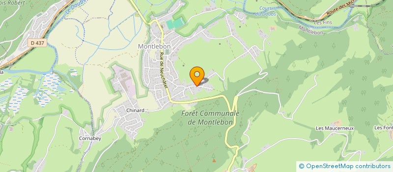 localisation de l'entreprise MONSIEUR ERIC CUENOT  MONTLEBON