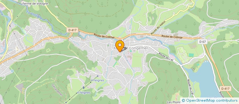 localisation de l'entreprise MONSIEUR ERIC CUNIN  XONRUPT-LONGEMER