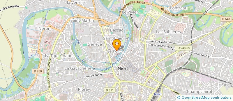 localisation de l'entreprise MONSIEUR ERIC CUSEY à NIORT