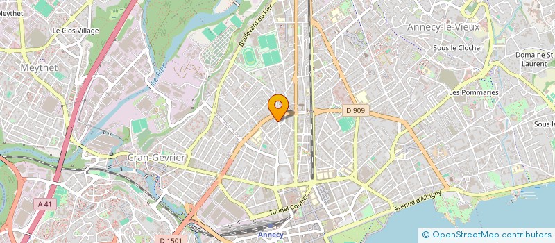 localisation de l'entreprise MONSIEUR ERIC CUTTAZ à ANNECY