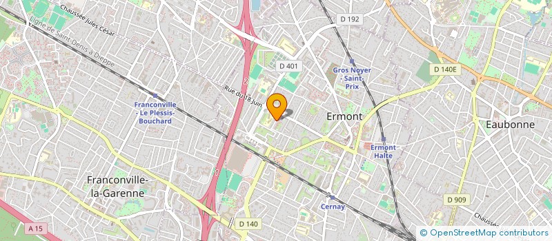 localisation de l'entreprise MONSIEUR ERIC DABON  ERMONT