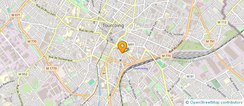 localisation de l'entreprise MONSIEUR ERIC DALEIDEN à TOURCOING