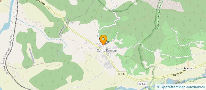 localisation de l'entreprise MONSIEUR ERIC DAMIENS  SAINT-ROMAN