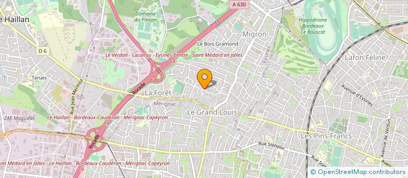 localisation de l'entreprise MONSIEUR ERIC DARAN  EYSINES