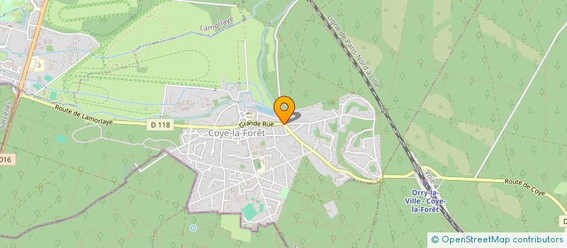 localisation de l'entreprise MONSIEUR ERIC DARIEL  COYE-LA-FORET