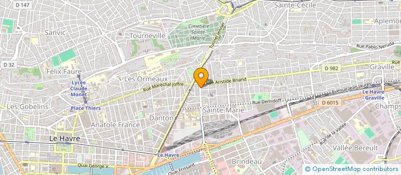 localisation de l'entreprise MONSIEUR ERIC DAROT  LE HAVRE