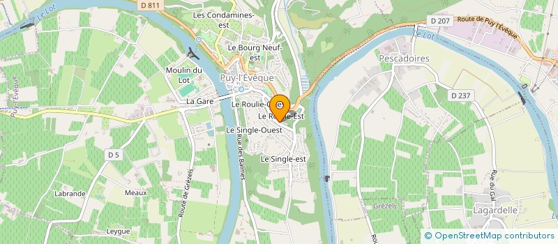 localisation de l'entreprise MONSIEUR ERIC DARQUES ROSE  DURAVEL