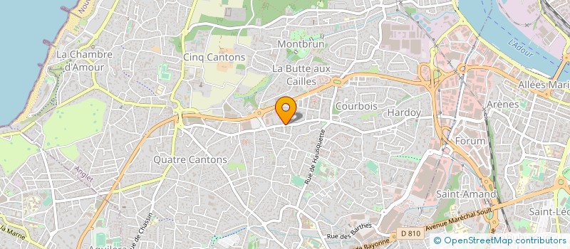 localisation de l'entreprise MONSIEUR ERIC DARRIGADE  BOUCAU