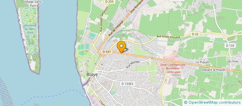localisation de l'entreprise MONSIEUR ERIC DASQUET à BLAYE