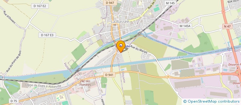 localisation de l'entreprise MONSIEUR ERIC DASSONVILLE  DOUVRIN