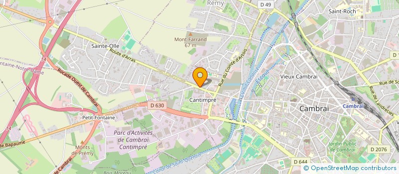 localisation de l'entreprise MONSIEUR ERIC DAUBRESSE à CAMBRAI