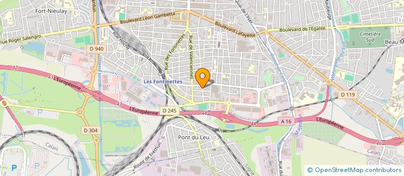 localisation de l'entreprise MONSIEUR ERIC DAUCHELLE  CALAIS