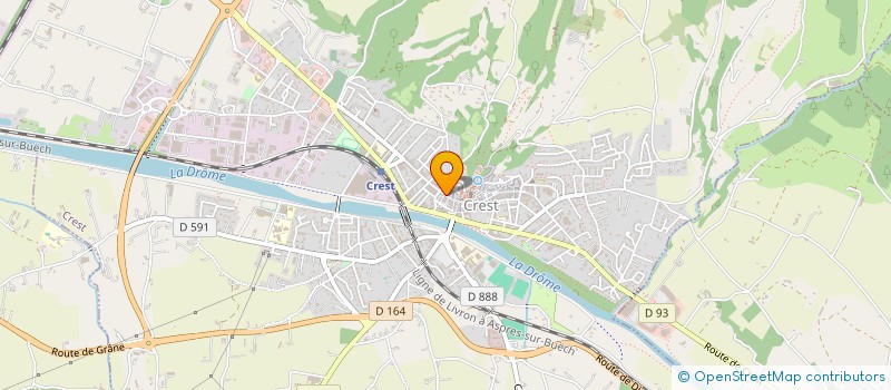 localisation de l'entreprise MONSIEUR ERIC DAUCHIN  CREST