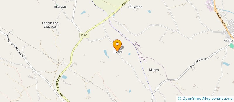 localisation de l'entreprise MONSIEUR ERIC DAUZATS  LAUTREC