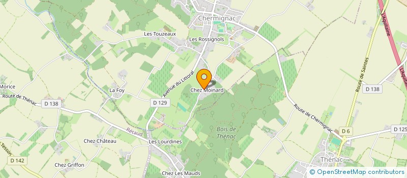 localisation de l'entreprise MONSIEUR ERIC DAVIAUD  RETAUD