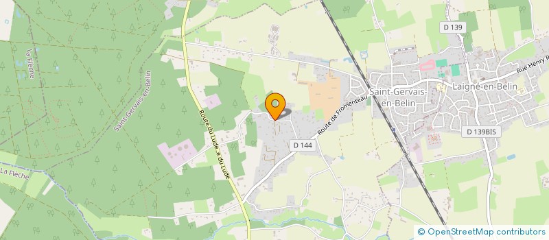 localisation de l'entreprise MONSIEUR ERIC DAVID  SAINT-GERVAIS-EN-BELIN