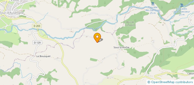 localisation de l'entreprise MONSIEUR ERIC DAVID  LA TOUR-D'AUVERGNE