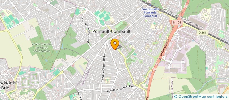 localisation de l'entreprise MONSIEUR ERIC DAVOST à PONTAULT-COMBAULT