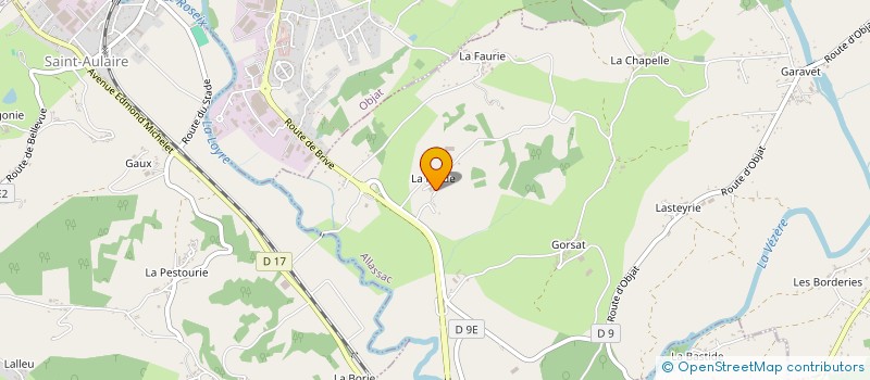 localisation de l'entreprise MONSIEUR ERIC DAY  ALLASSAC