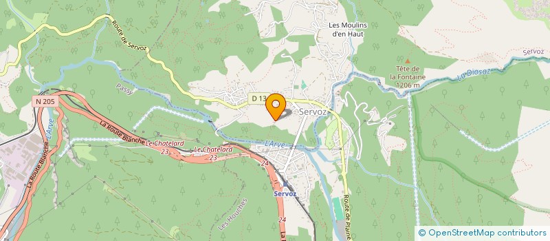 localisation de l'entreprise MONSIEUR ERIC DE BASTIER DE VILLARS DE BEZ D'ARRE  SERVOZ