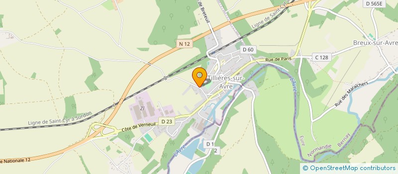 localisation de l'entreprise MONSIEUR ERIC DE BERNARD  TILLIERES-SUR-AVRE