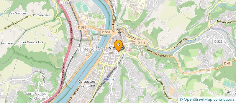 localisation de l'entreprise MONSIEUR ERIC DE FAY DE LA ROCHE  VIENNE