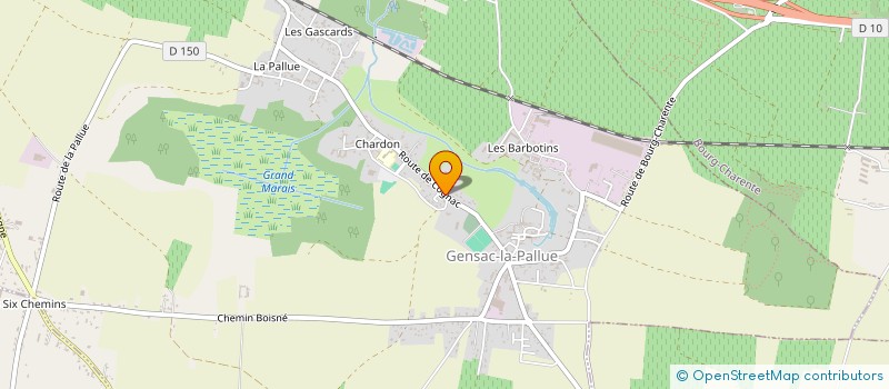 localisation de l'entreprise MONSIEUR ERIC DE LA ROCHETTE à GENSAC-LA-PALLUE