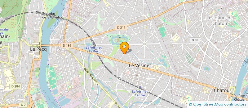 localisation de l'entreprise MONSIEUR ERIC DE LESTRANGE  LE VESINET