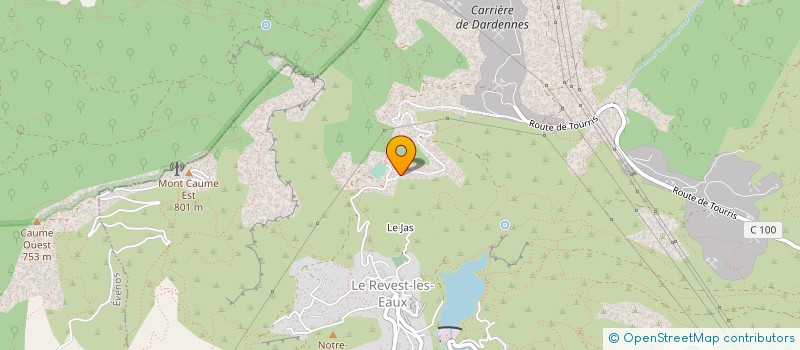 localisation de l'entreprise MONSIEUR ERIC DE MOSTUEJOULS  LE REVEST-LES-EAUX