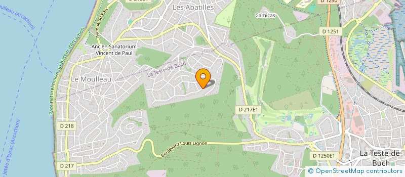 localisation de l'entreprise MONSIEUR ERIC DE RANCOURT DE MIMERAND à LA TESTE-DE-BUCH