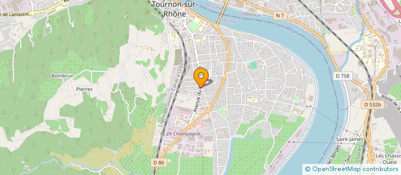 localisation de l'entreprise MONSIEUR ERIC DE SOUSA  TOURNON-SUR-RHONE