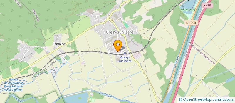 localisation de l'entreprise MONSIEUR ERIC DEBARGE  GRESY-SUR-ISERE