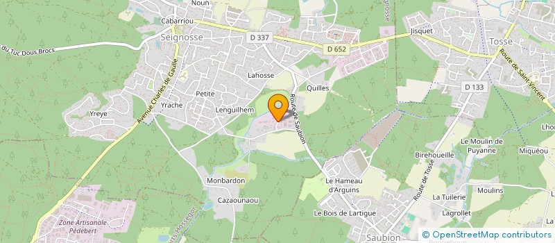 localisation de l'entreprise MONSIEUR ERIC DEBAYLE  SEIGNOSSE