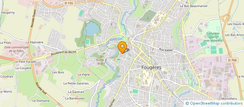 localisation de l'entreprise MONSIEUR ERIC DEBLANGY  FOUGERES