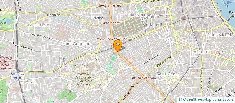 localisation de l'entreprise MONSIEUR ERIC DEBRUGE à BORDEAUX
