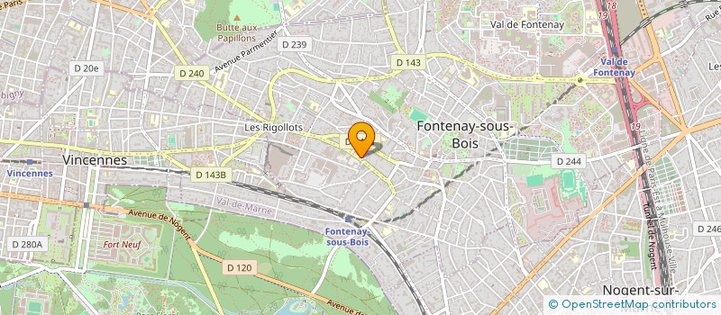 localisation de l'entreprise MONSIEUR ERIC DEBUF à FONTENAY-SOUS-BOIS