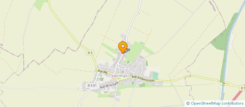 localisation de l'entreprise MONSIEUR ERIC DECERISY  HERMIES