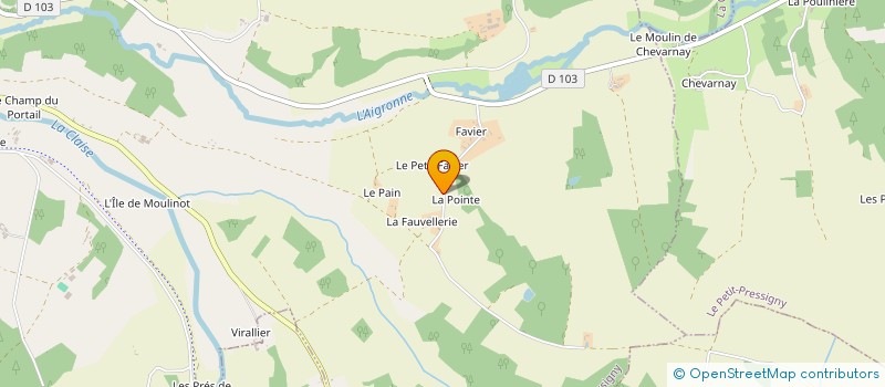 localisation de l'entreprise MONSIEUR ERIC DECHARTE  LE GRAND-PRESSIGNY