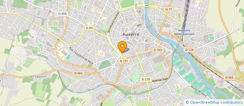localisation de l'entreprise MONSIEUR ERIC DECHAUFFOUR à AUXERRE